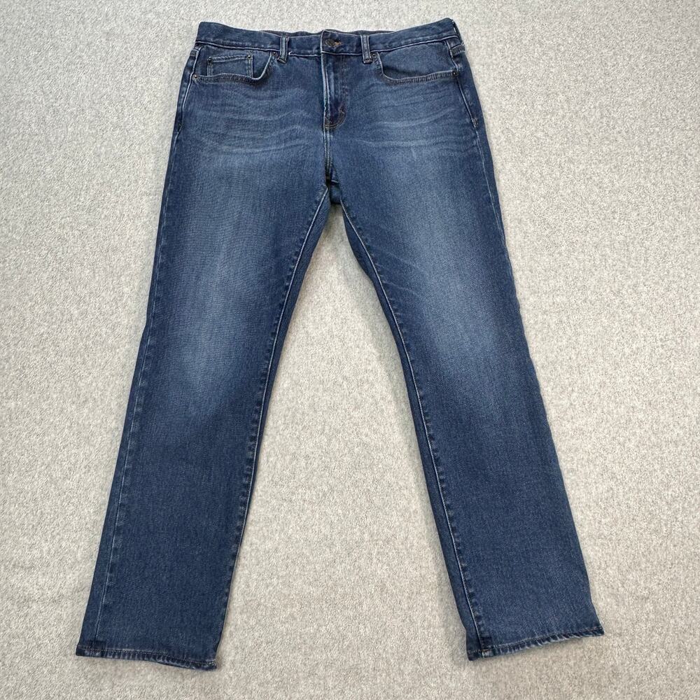 Banana Republic Jeans Mens Size 32x35 Dark Wash Denim Regular Fit Straight Leg